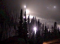 Night skiing & boarding at Silver Star