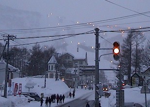 Dusk over Niseko Hirafu