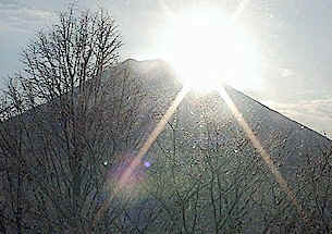 Sun up over Mt Yotei