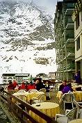 Al fresco dining in the Italian alps