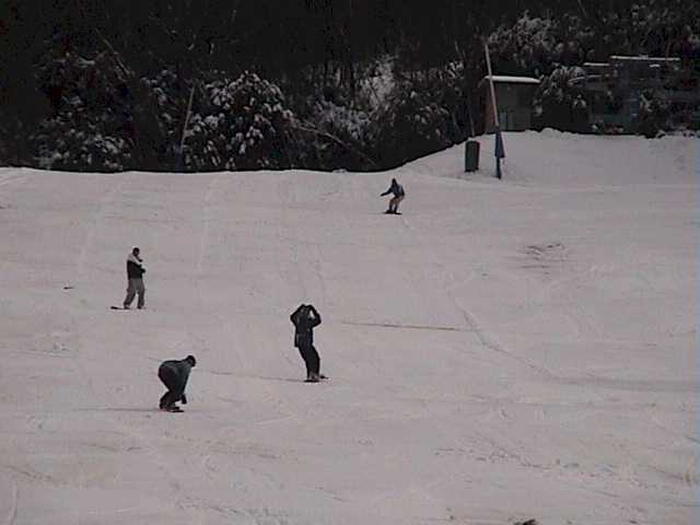 Slopes crowded mostly with village locals