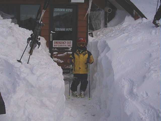 As Julian shows, those attending the Kareela Hutte opening party tomorrow may need a shovel