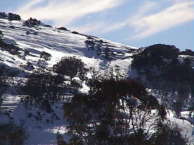 There was a real sheen to the off piste - looking towards Sponars