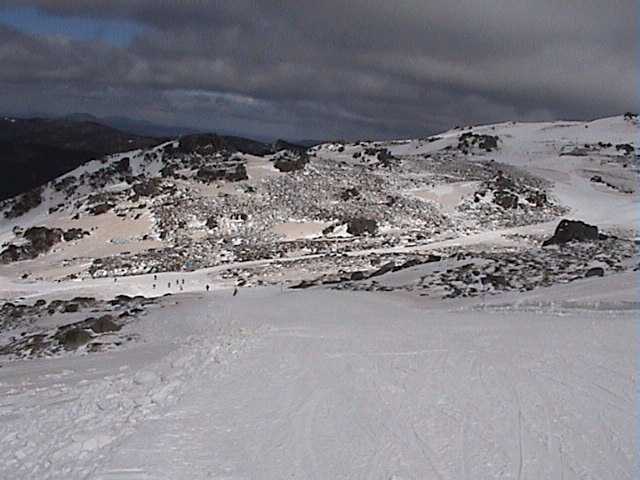 Dust coloured snows around Conrod Straight