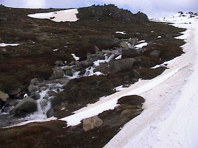 Merritts Falls - this is where the snow is going