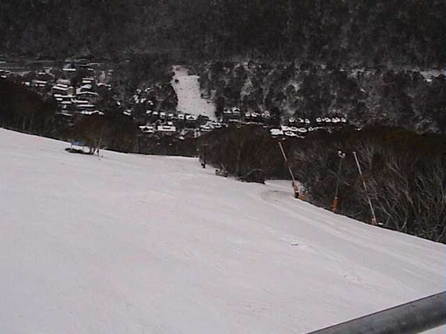 Lower Supertrail awaiting the onslaught of todays skiers & boarders