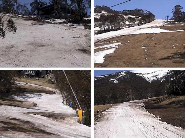 Montage of the rapidly disappearing lower Supertrail