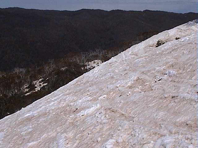 The brown snow reappearing on Boundary Rider