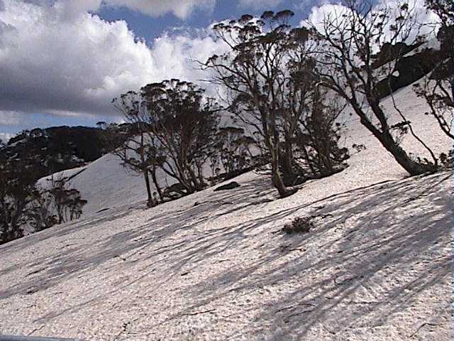 Lots of snow still below The Bluff