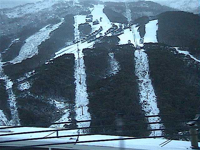 Crackenback Supertrail late this afternoon - viewed from the Alpine Way