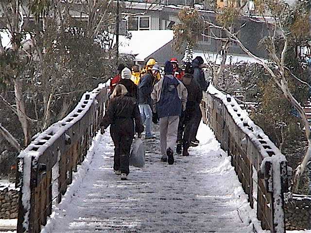 Good crowds flocked to Thredbo for the holiday weekend