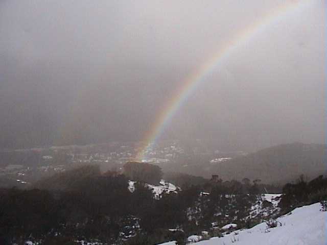 Rainbow over the village on Saturday