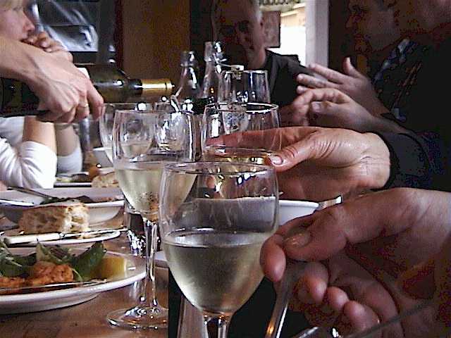 Many hands make light work of another long lunch