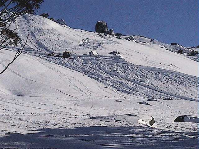 Work has begun on building the big half pipe above Cruiser chair