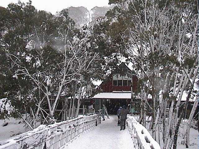 Looking across the foot bridge towards Valley Terminal