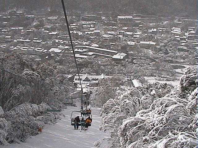 Looking back down towards Thredbo Village