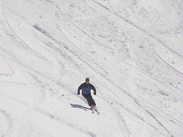 Paul enjoying the soft base at Karels on Saturday