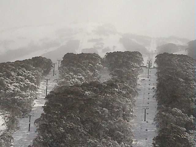 Saturday morning with fresh snow to the village