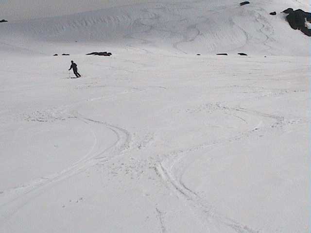 Peter descending Signature Hill