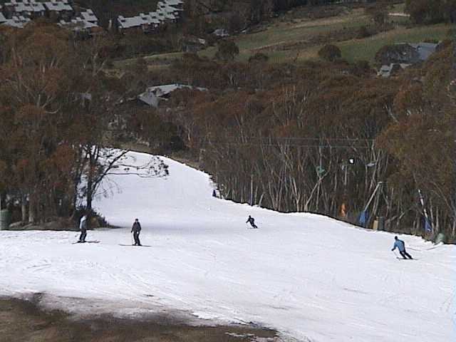 Graham and Roscoe on lower Supertrail (Monday)