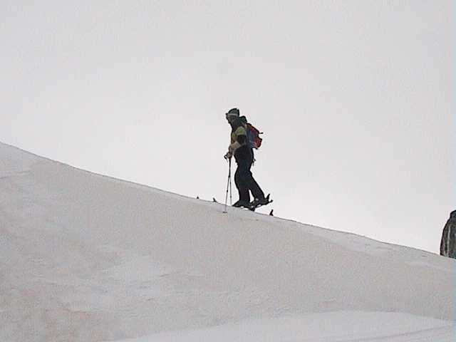 Marion on the way up - love those Fritschi bindings