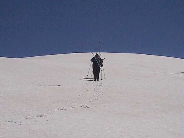 Practicing for Japan? Ray & Lynne slogging up Signature Hill