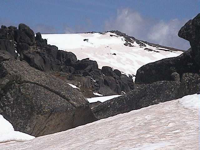 Behind Signature Hill looking west into the main range