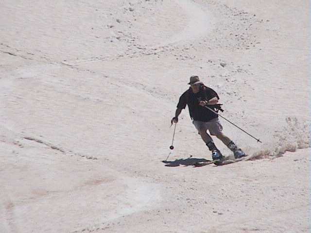 Ray on a worked-over Signature Hill