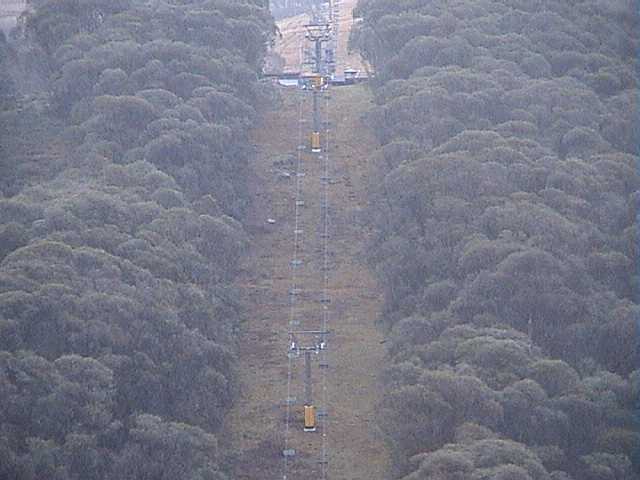 Winter padding on the Snow Gums chair pylons