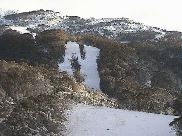 Fresh snow on High Noon and into the village