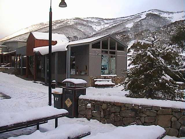 Snow covered Village Square