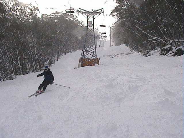 Paul on The Schuss after lunch