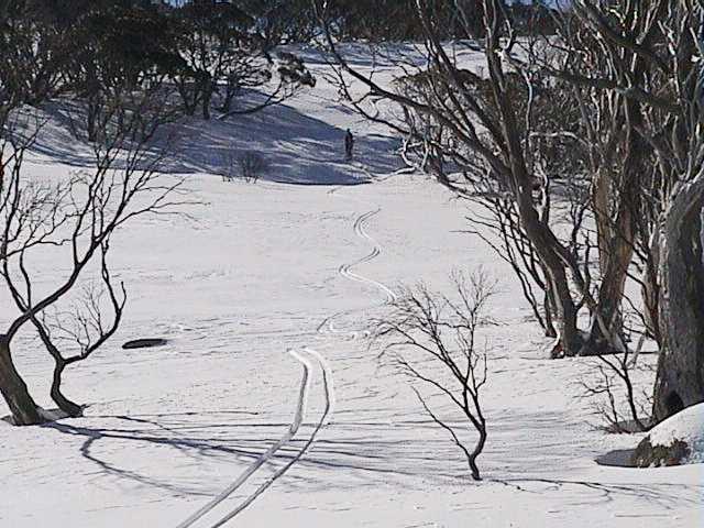 Sun affected cover on the descent  to Dead Horse Gap