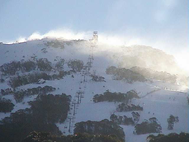 Winds picking up on Crackenback.