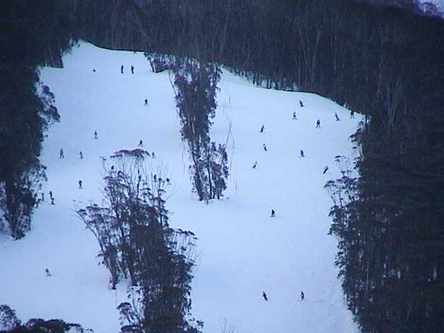 Big crowds on High Noon last Monday as winds closed lifts