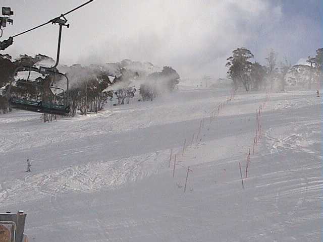 Uncrowded slopes and more snow guns