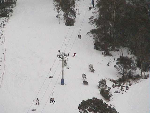 Good cover of natural snow under the Ramshead chair