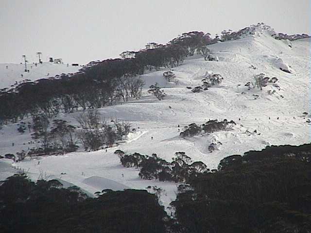 Antons T-bar and new half pipe top of High Noon