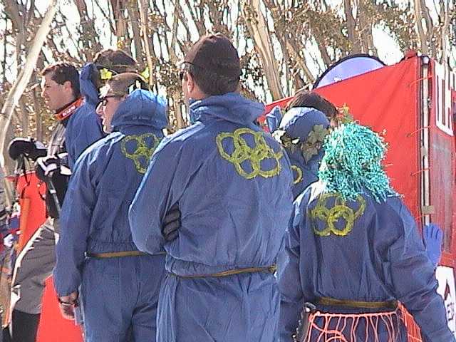 Some of the (McGreek) team blue in the Thredbo Memorial Race