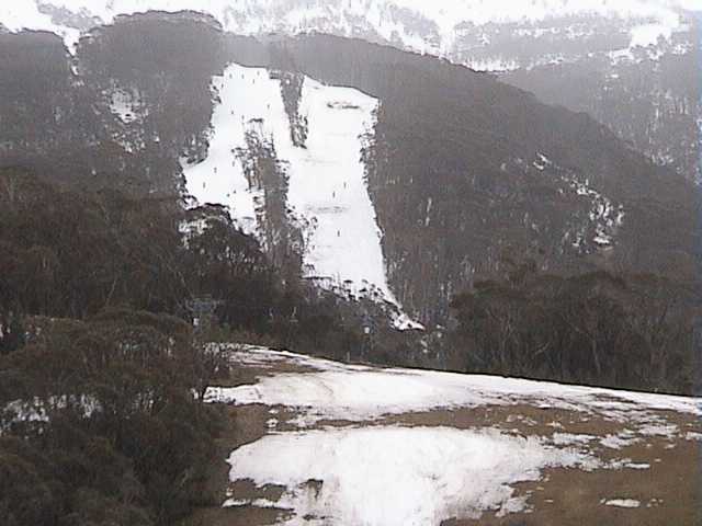 Lover's Leap Bypass shows how much snow was washed away