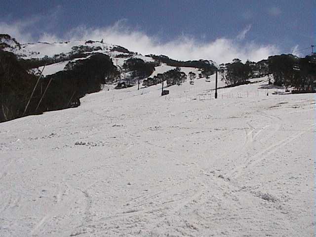 Lower Supertrail, looking back up 