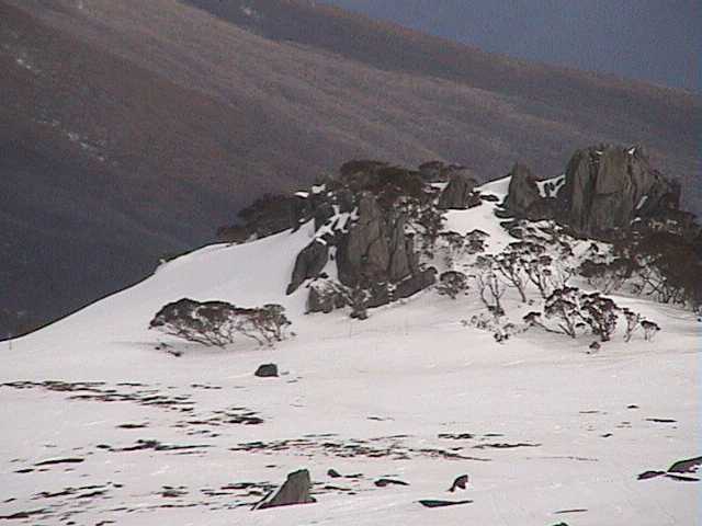 Saturday Peak  a windbreak for our lunch spot