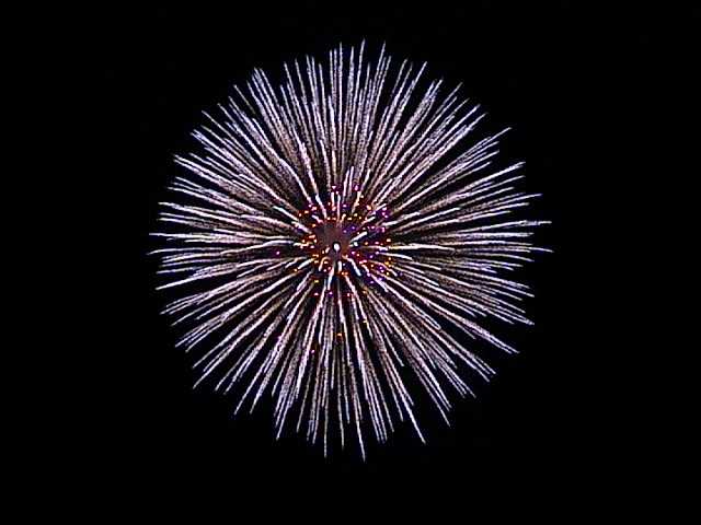 Spectacular fireworks  Saturday night