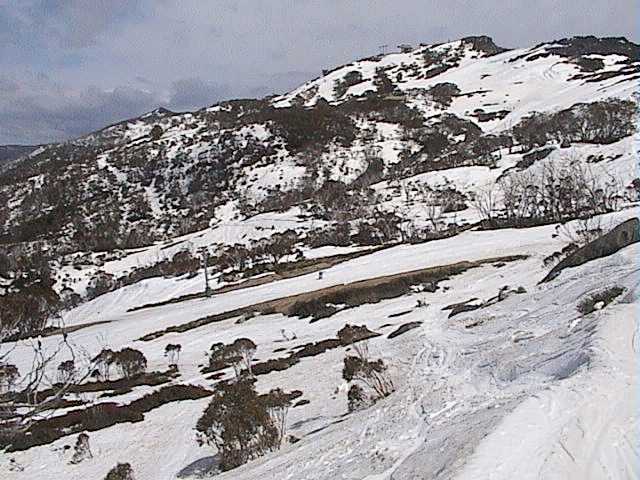 Bottom of Antons T-bar on Sunday, still with a good cover of snow