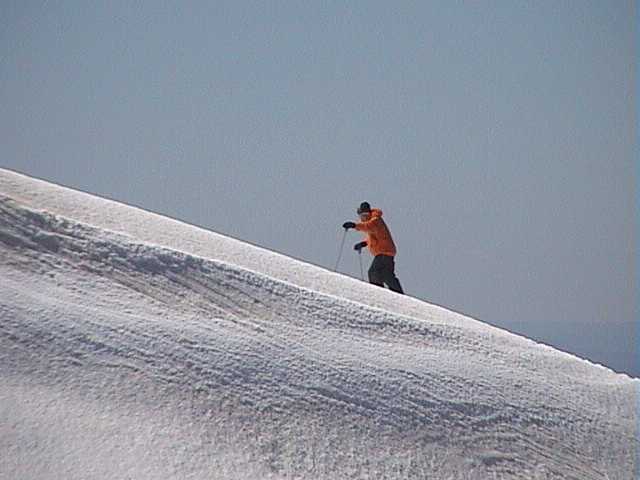 Stairway to heaven? Out on the main range on Monday