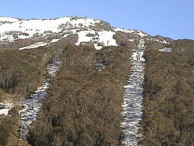 The Friday snowfall settled all the way to the village and was all but gone 24 hours later