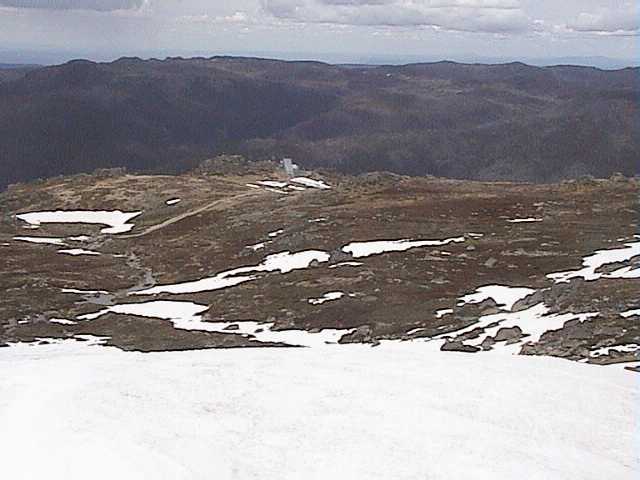 Much more grass between Signature Hill and Eagles Nest below