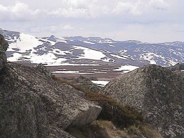 Looking north towards Charlotte Pass and Guthega