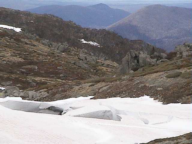 Crevasses behind Eagles Nest