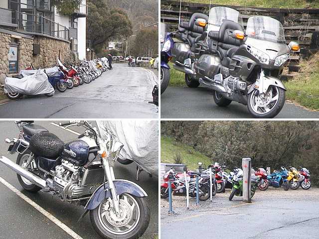 Bikes of every size, shape and colour  some dry , some wet